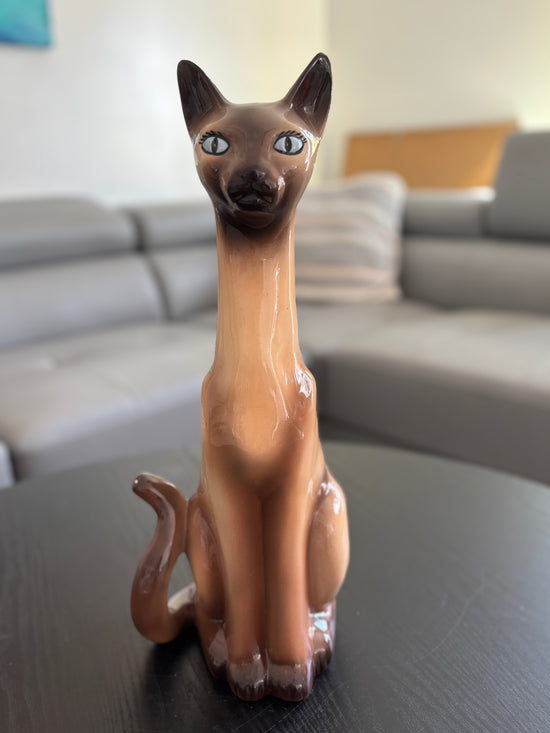 MCM Siamese Cat Figurine, Large 17"