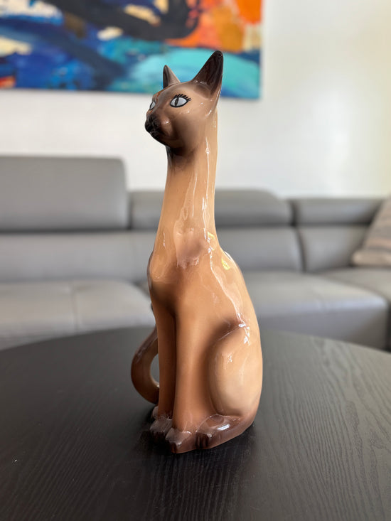 MCM Siamese Cat Figurine, Large 17"