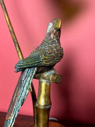 Parrot lamp by Maitland Smith, Palm Beach Regency