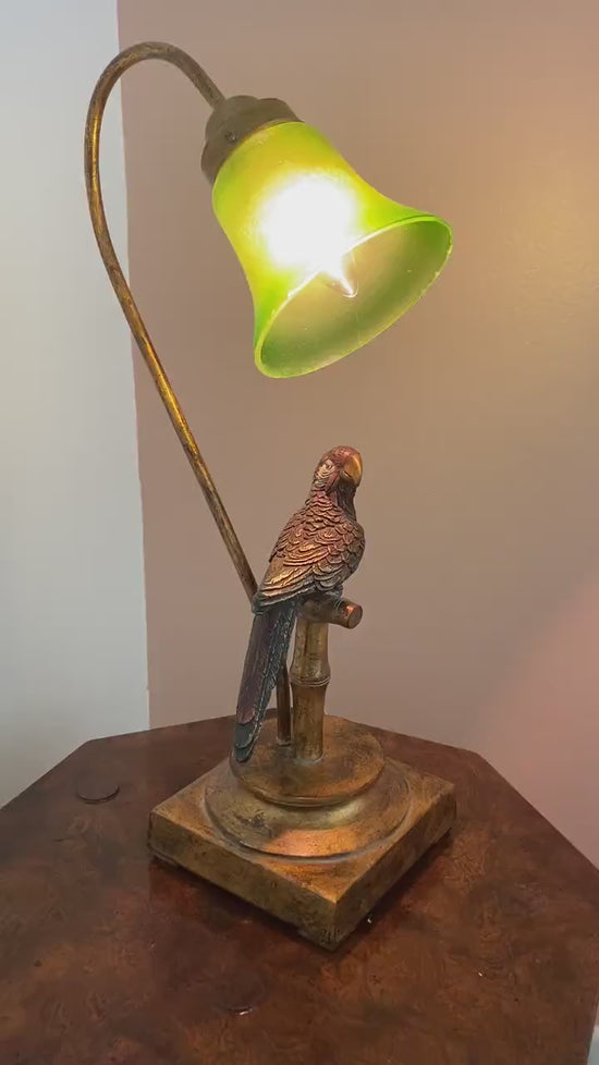 Load and play video in Gallery viewer, Parrot lamp by Maitland Smith, Palm Beach Regency
